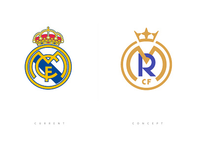 Real Madrid Rebranding Concept ball best branding champions classic concept design football laliga logo logo designer minimal real madrid rebranding royal soccer sport sport logo team