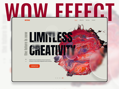 virtual experience | wow effect | ui/ux desing concept adobe photoshop concept design figma hero section uiux design web design wow effect