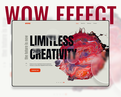 virtual experience | wow effect | ui/ux desing concept adobe photoshop concept design figma hero section uiux design web design wow effect