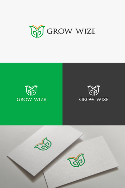 G W LEAF Logo design branding graphic design logo