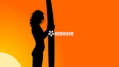 Ecowave ecofriendly goods adobeillustrator adobephotosho[ app brand branding design forsell graphic design illustration logo portfolio typography vector