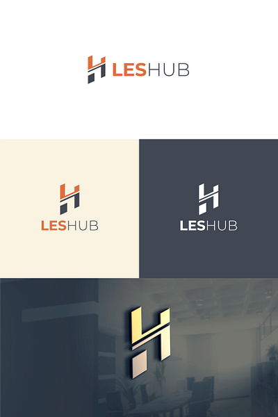 L H Logo design branding graphic design logo