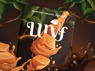 Caramel Chocolate Bar: Illustrated Package Design 🍮 2d caramel caramel chocolate chocolate creativepackaging design illustration package packaging design print productdesign