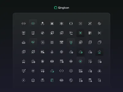 QingIcon Design cloud freeicon icon open source qingicon