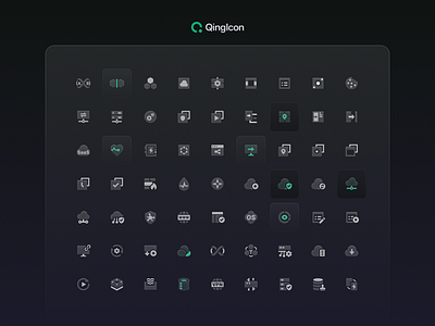 QingIcon Design cloud freeicon icon open source qingicon