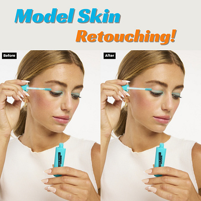 Model Skin Retouch To Smooth Out the Imperfection graphic design image editing photo retouching