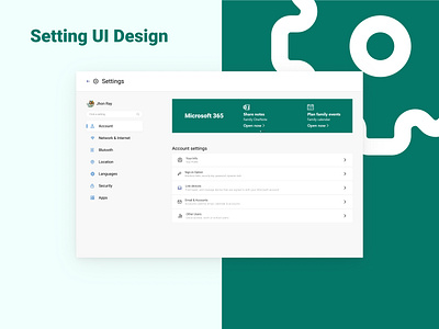 Setting Page Ui design dailyui figma setting setting ui design ui design uiux web setting