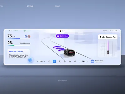 HMI Autonomous driving mode autonomous driving car ui hmi ui