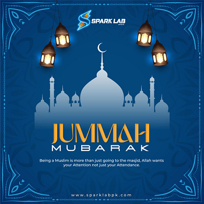 Jummah Mubarak from Spark Lab! app branding design graphic design illustration illustration art jummah mubarak logo ui ux vector