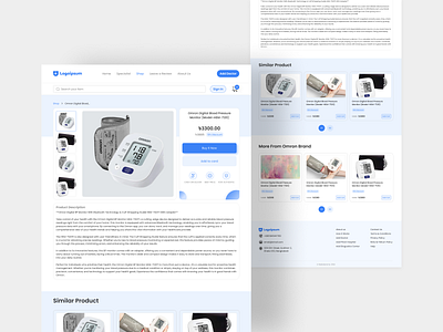 Optimized Product Details Page UI Design for Seamless Conversion app clean design challenge ecommerch product design product page ui landing page web web design