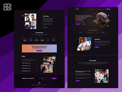 Mubtakir AI Future Education Design branding design logo ui ux web design web development wordpress