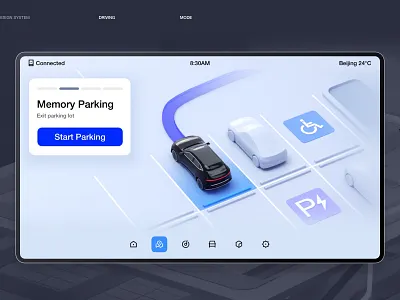 Valet Parking HMI design hmi ui valet parking