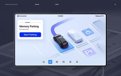 Valet Parking HMI design hmi ui valet parking