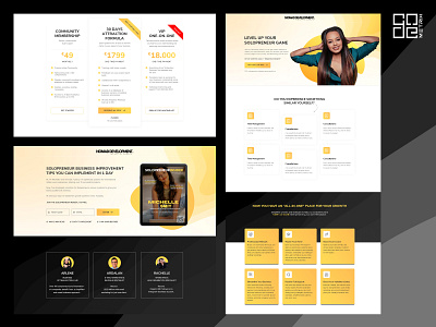 Expert Website Design for the Solopreneur Game branding design kajabi logo ui ux web design web development