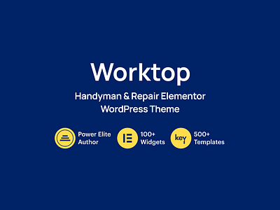 Worktop - Handyman & Repair Elementor WordPress Theme keydesign