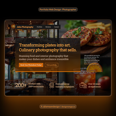 Portfolio Web Design - Photographer product design ui visual design web design