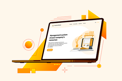 InventoryChecker - Landing Page branding design graphic design landing landing design logo management management system resourses site ui ux web web design web site