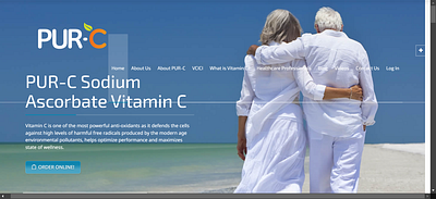 Website Development & Support for PUR-C Sodium Ascorbate animation development user experience web website development