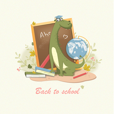 Back to school graphic design illustration vector