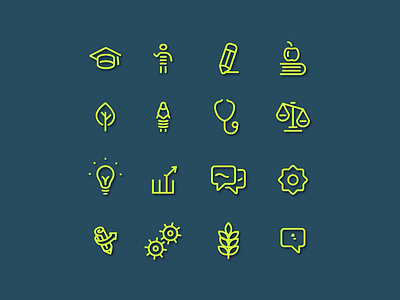 UMY Icons Animation animation collection college education icon icon animation icon pack icon set icons motion graphics university