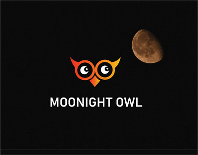 OWL Logo branding logo logo design moon logo owl logo