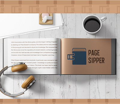 Book Café | Brand Identity branding graphic design logo