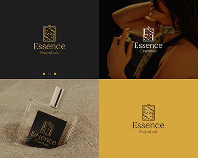 Essence Essentials Luxury Perfume Brand Logo Design brand guidelines business company logo geometric logo design lettermark logo logo designer logo maker logo redesign luxurious logo design minimalist logo modern logo monogram logo perfume brand logo perfume branding perfume visual design sabidkhan99 simple logo design social media kit stationary design timeless logo visual identity design