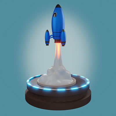 Rocket Model 3d design graphic design model rocket toy