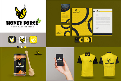 Bee Logo bee logo brand identity branding honey logo logo