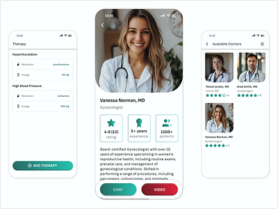 MyHealth - Healthcare app design doctorapp figma healthapp ui ux