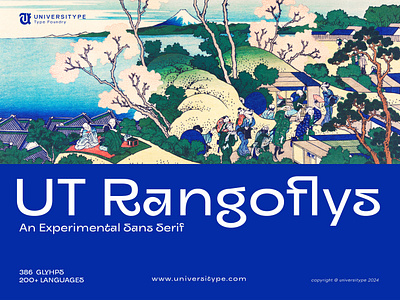 UT Rangoflys - An Experimental Sans Serif Font branding design experimental font font font duo fonts graphic design illustration innovative font design logo modern font sans serif sans serif font type design typography ui