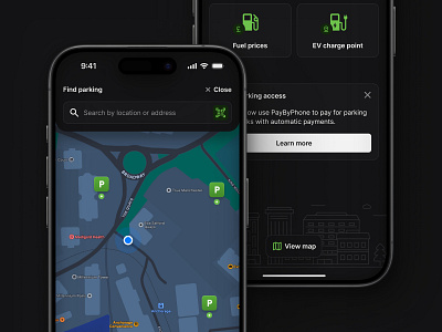 Car Parking App app car clean concept design interface ios map minimal mobile parking redesign ui ux