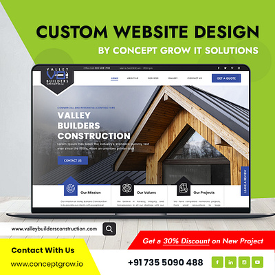 Custom Website Design By Concept Grow IT Solutions website design