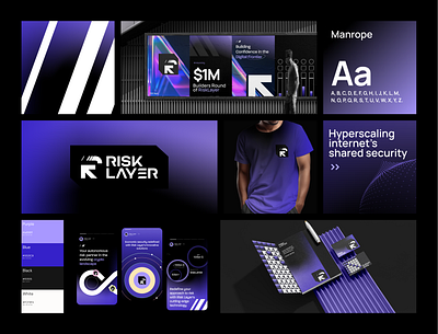 Risk Layer - Branding, Website, Twitter Banner banner bitcoin blockchain branding crosschain crypto cryptocurrency ethereum landingpage multichain token ui ux website