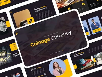 Coinage - Finance Presentation bitcoin coin crypto crypto presentation currency ppt pptx presentation template