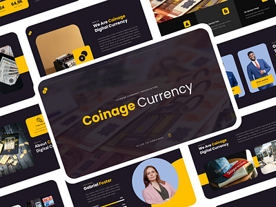 Coinage - Finance Presentation bitcoin coin crypto crypto presentation currency ppt pptx presentation template