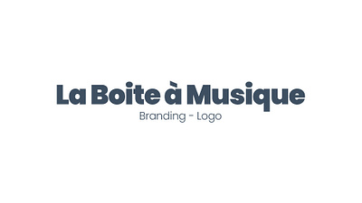 Branding "La Boite à Musique" music podcast radio