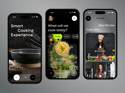 Cooking Recipe App Design app app design cook cooking app efood food app food recipe foody ios ios app kitchen meal planning mobile app recipe recipe app recipe tutorial app ui design ux design