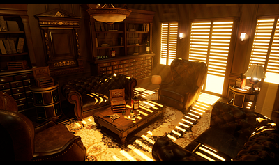 The Sicilian mafia apartment from the movie “The Godfather” 3d game level gamedev godfather level level art level design location mafia prototype render unreal engine