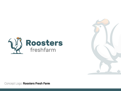 Roosters Fresh Farm Logo best logos branding concepts design graphic design ideas illustration illustrator logo trending logos ui ux vector