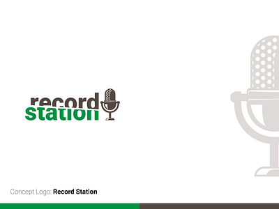 Record Station Logo | Concept Logo best logos branding concept logos creative logos design graphic design ideas illustration illustrator logo trending logos ui ux vector