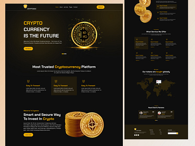 Cryptocurrency - Landing Page 1 crypto 1 crypto coin to usd 1 cryptocurrency to usd 6 bitcoin bitcoin landing page bitcoin landing page template crypto landing page crypto landing page design crypto landing page figma crypto landing page html cryptocurrency landing page cryptocurrency ui landing crypto landing page for cryptocurrency ui