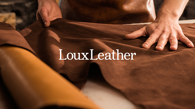 Brand Design and Strategic Positioning - LouxLeather branding branding agency branding consulting branding logo corporate logo design custom logo design font graphic design industria branding industria de couro leather leather industry logo logo design logotype design luxury naming peles pampa vector