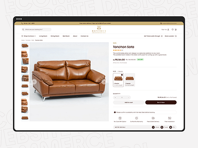 Product page UI Design For Bontrue Furniture abox agency bontrue furniture creative agency custom website design e commerce website furniture shopping furniture website home decor online furniture store online store product page design responsive design shopify development shopify experts uiux design user experience web agency web design agency website development