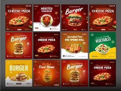 Social Media Design Post | Food & Restaurant web banner