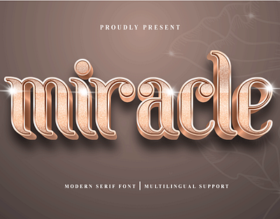 Miracle - Classy Serif Font