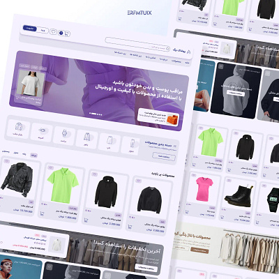 Cloths website online shop shop ui ux