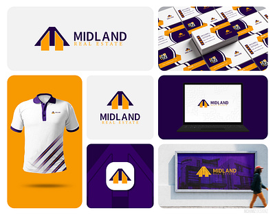 Midland Logo Design & Brand Identity brand branddesign brandidentity branding creative designer graphicdesign illustrator logo logodesign logodesigns logos logotype realestate realestatelogo symbol vector vectorart