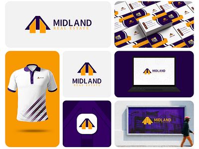 Midland Logo Design & Brand Identity brand branddesign brandidentity branding creative designer graphicdesign illustrator logo logodesign logodesigns logos logotype realestate realestatelogo symbol vector vectorart