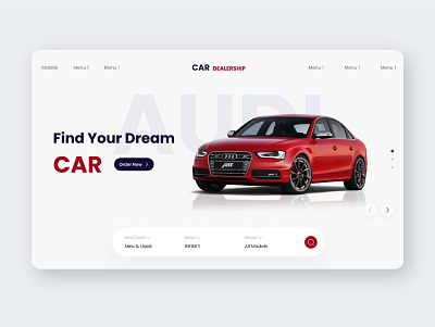 Car Dealership Landing Page Design car dealeship figma free landing landing page slider ui